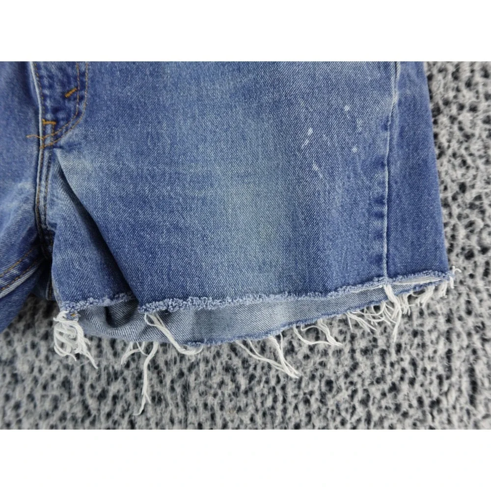 Vintage Levis 505 Shorts Mens 38 Blue Denim Cut Off Distressed USA‎ Orange Tab